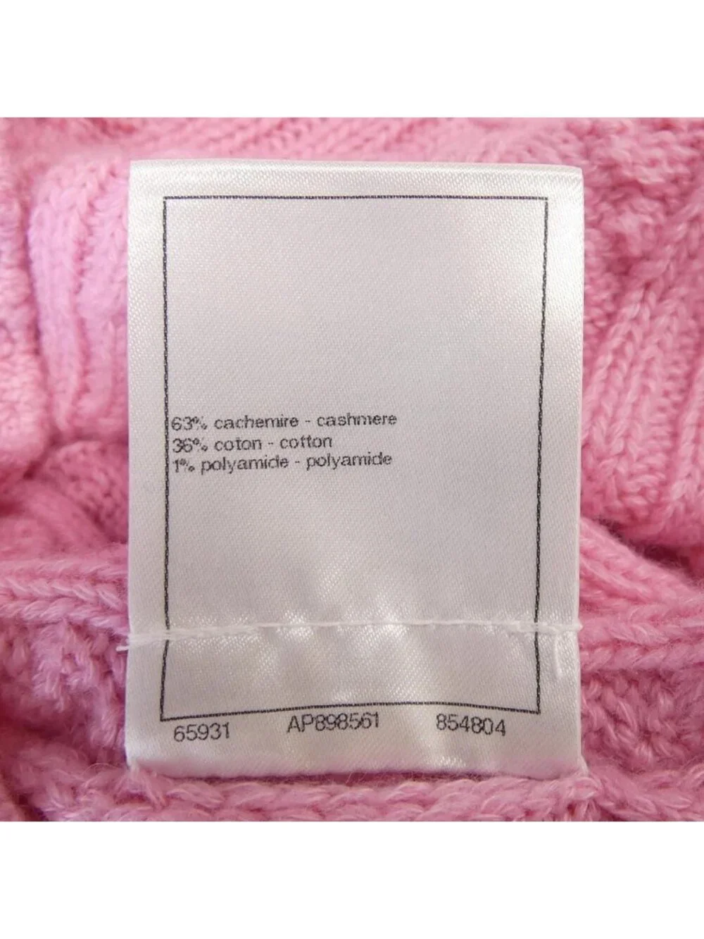 Chanel Long Cardigan Pink